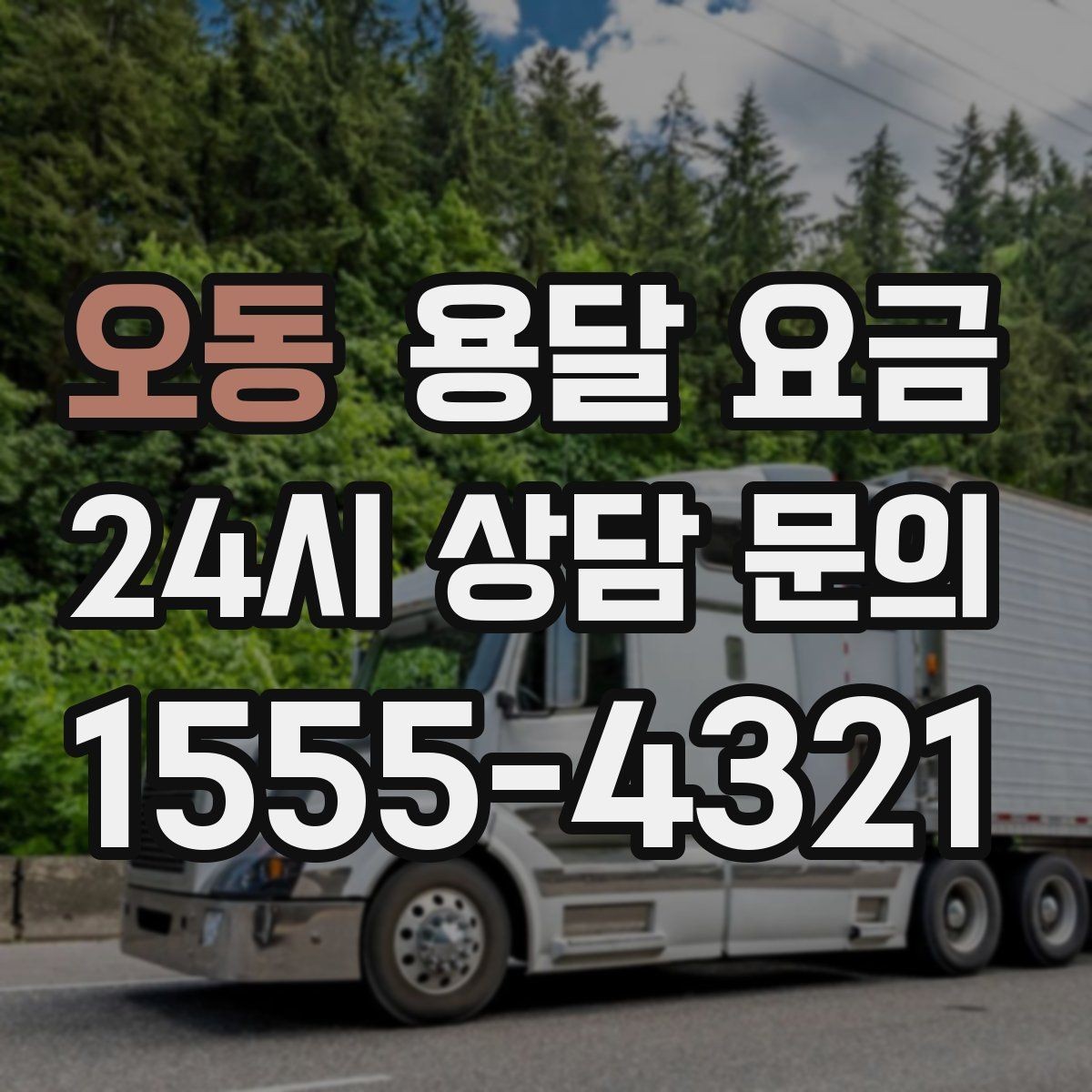 오동 용달 요금 일정 변경 시 비용 변화