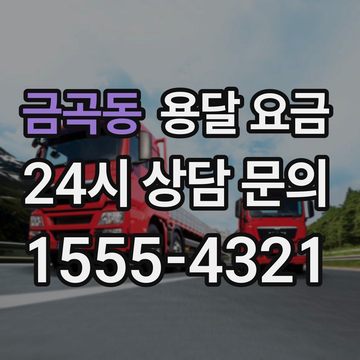 금곡동 용달 요금