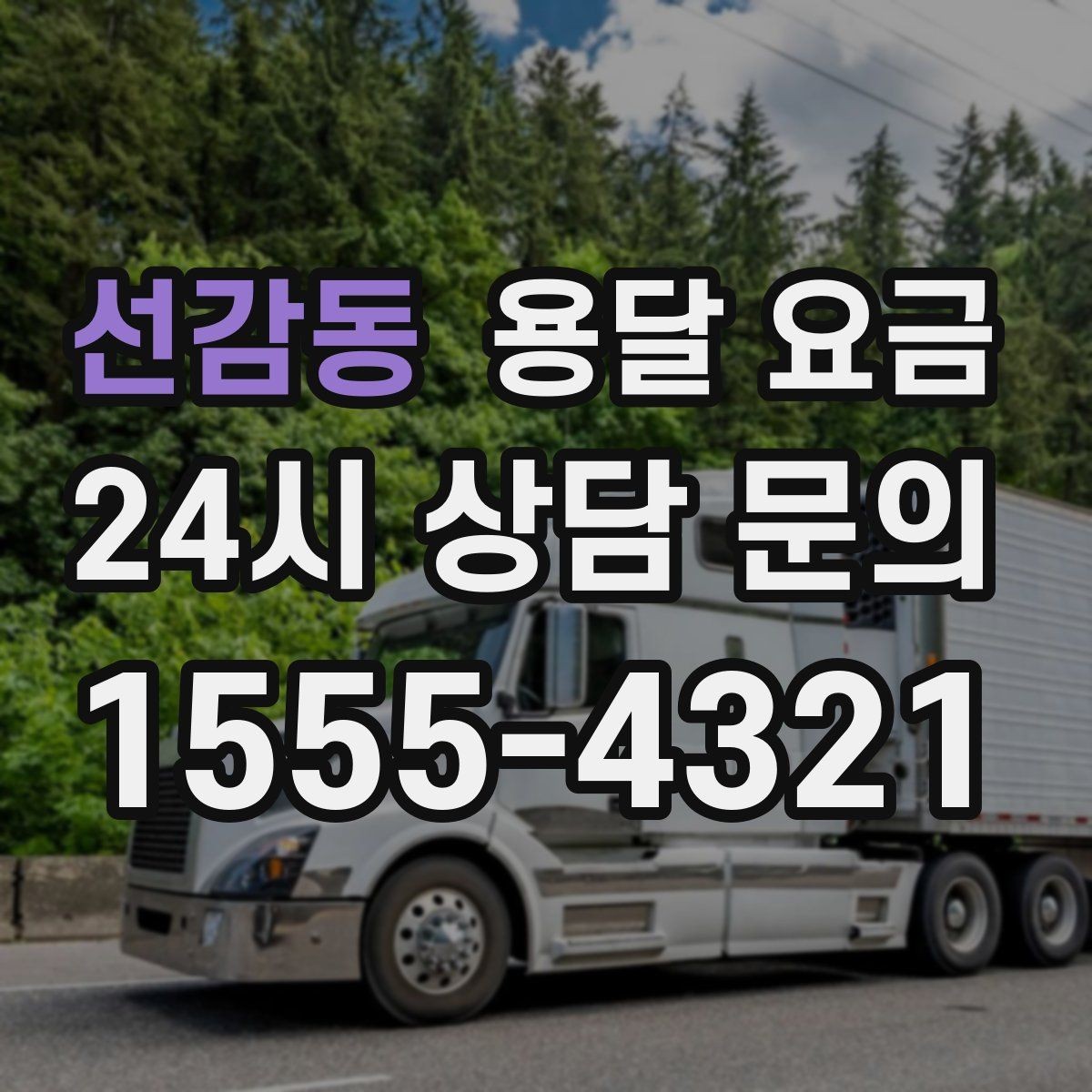 선감동 용달 요금 당일 예약 가능 여부