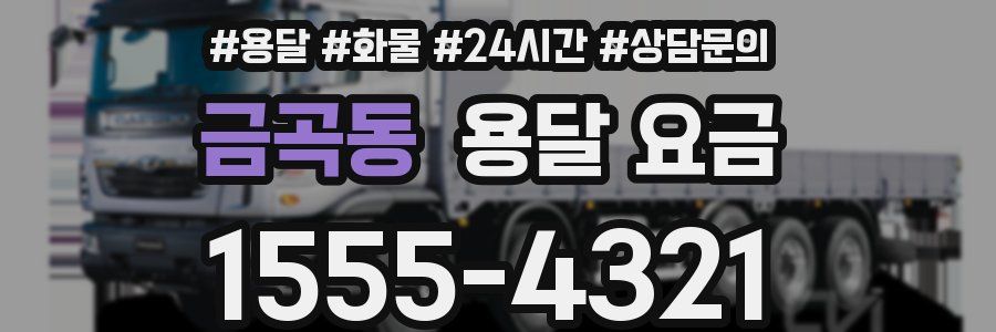 금곡동 용달 요금