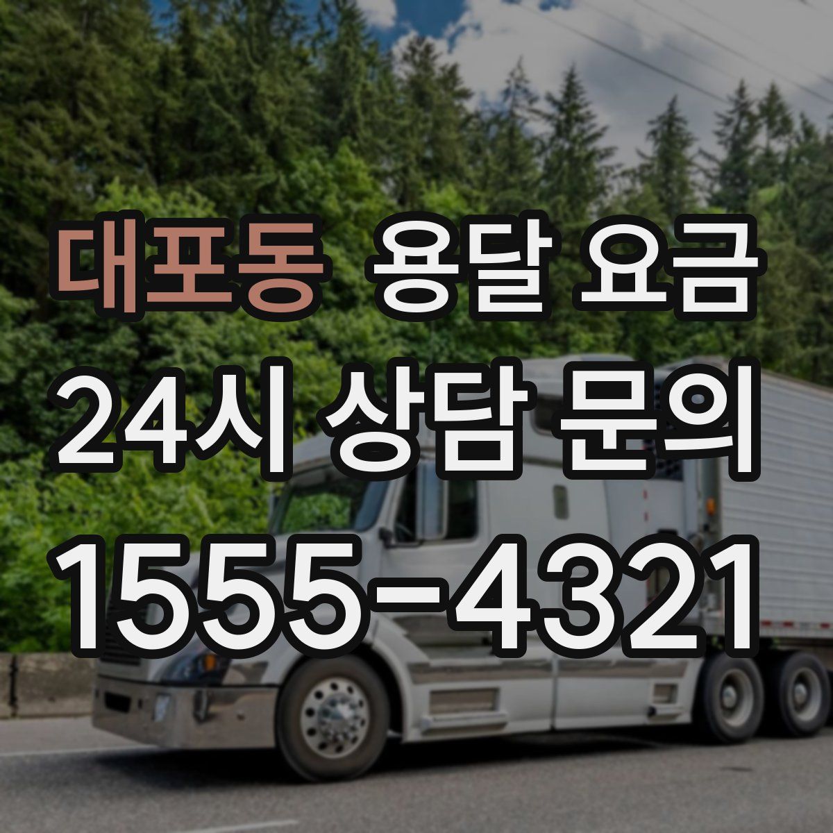 대포동 용달 요금