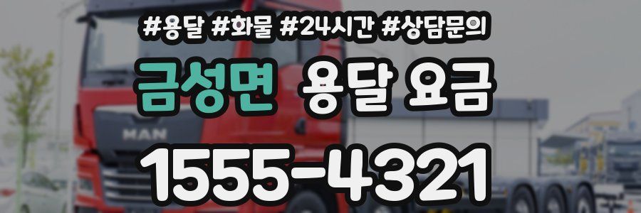 금성면 용달 요금