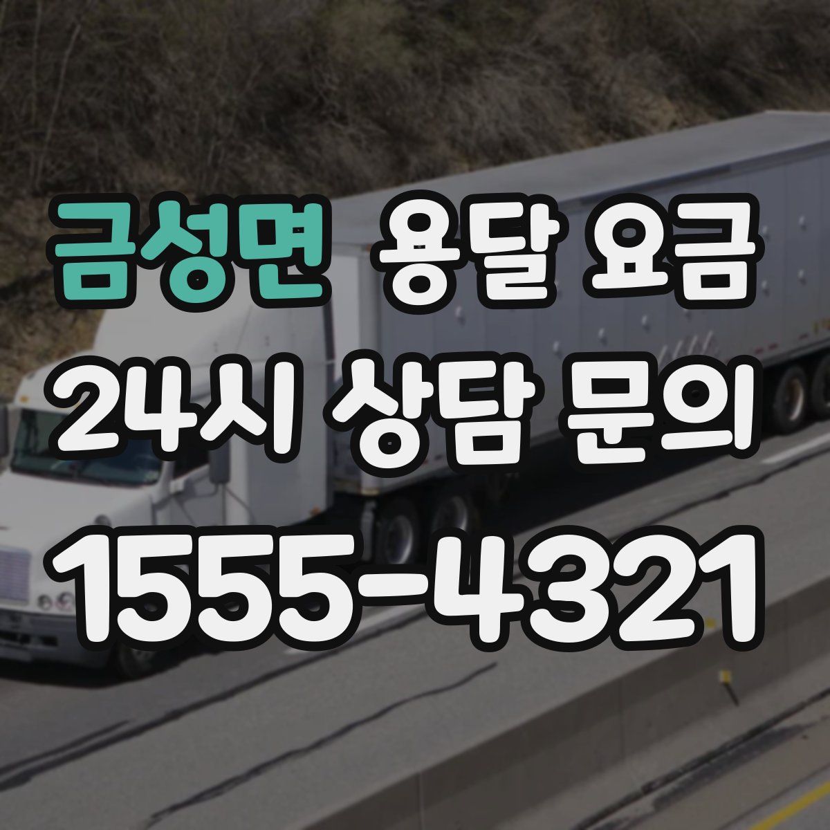 금성면 용달 요금