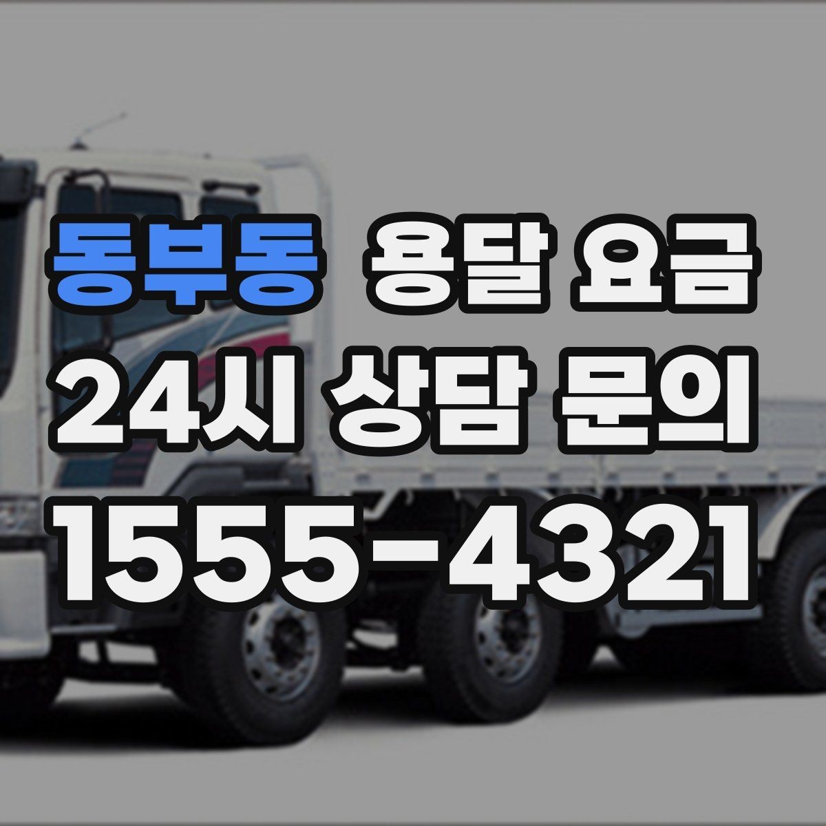 동부동 용달 요금 시간 절약을 위한 선택 기준