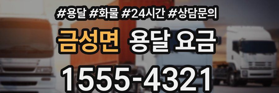 금성면 용달 요금