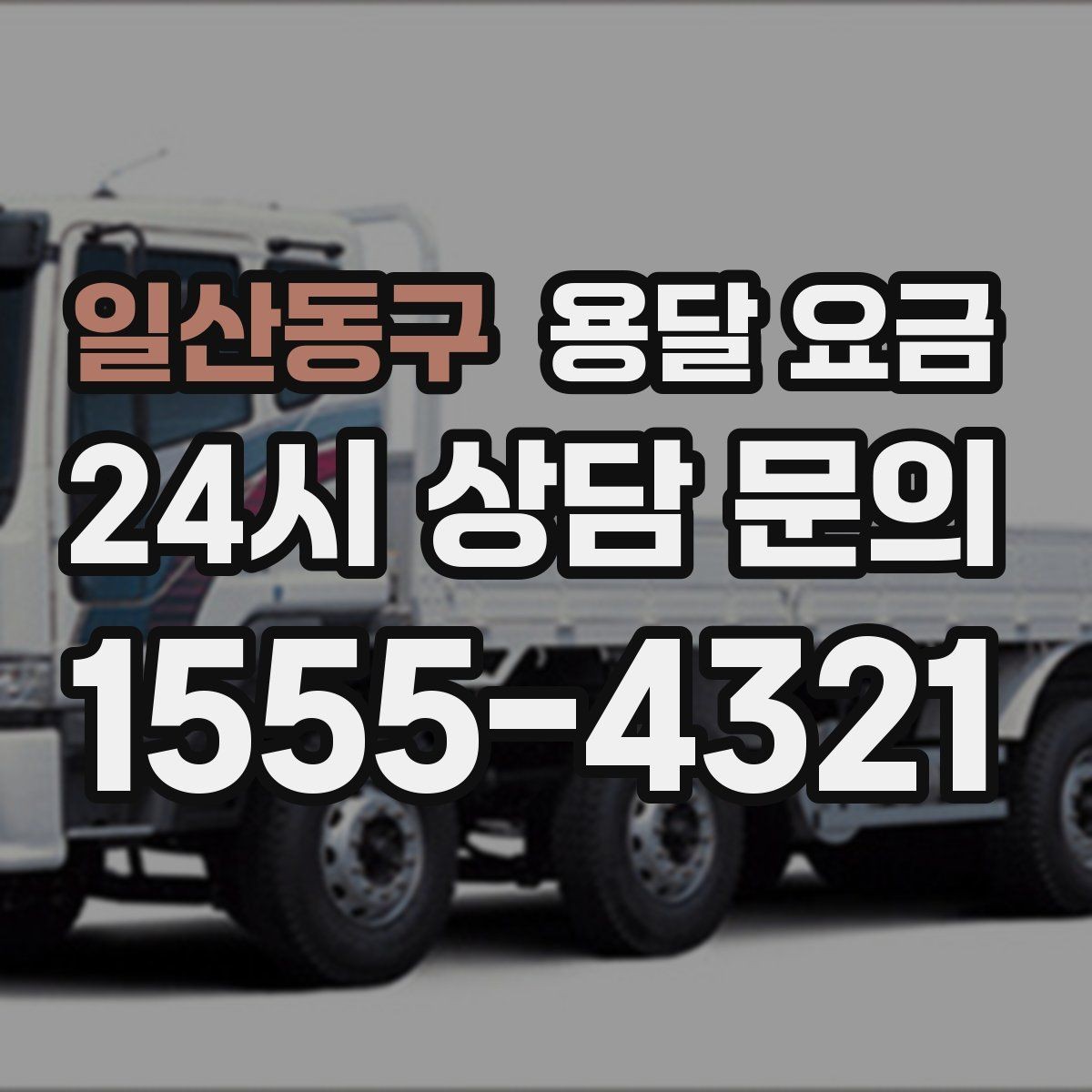 일산동구 용달 요금 소량 화물 운송 기준 정리