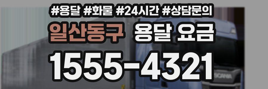 일산동구 용달 요금