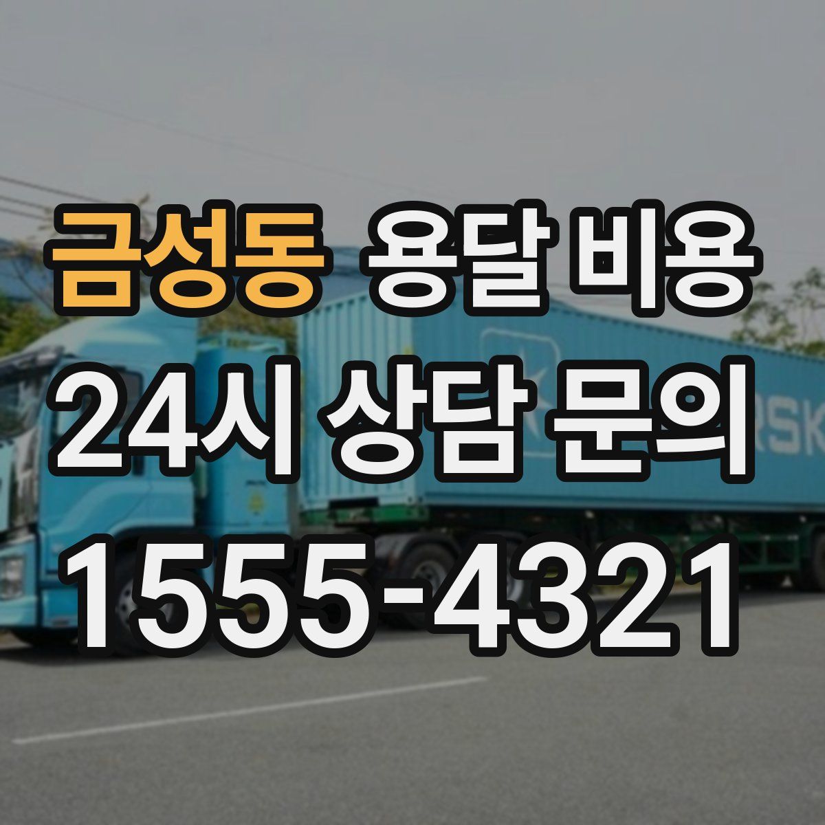 금성동 용달 비용