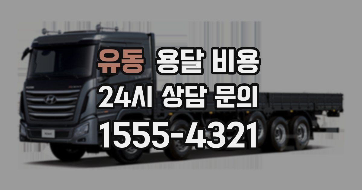 유동 용달 비용