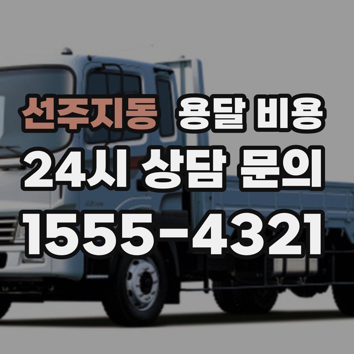 선주지동 용달 비용