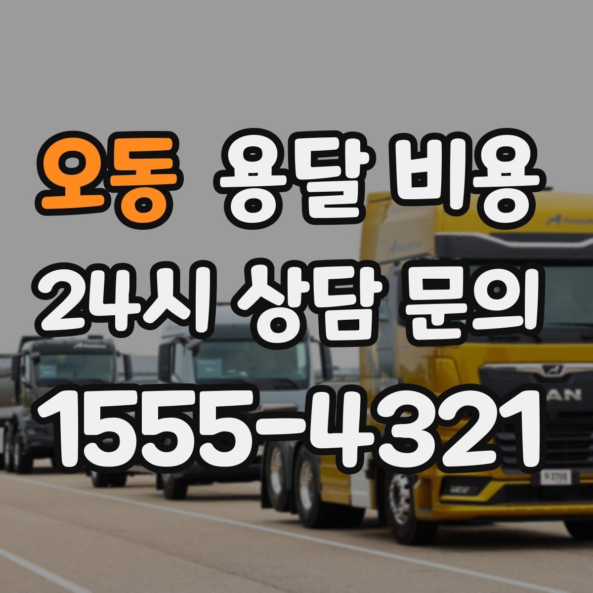 오동 용달 비용