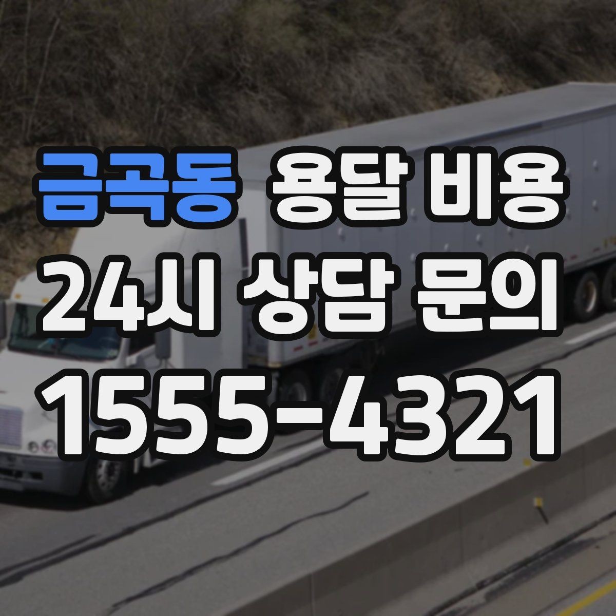 금곡동 용달 비용 고속도로 이용 비용 포함 여부