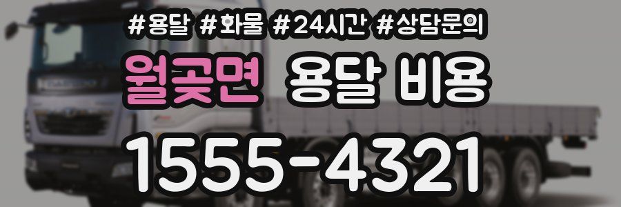 월곶면 용달 비용