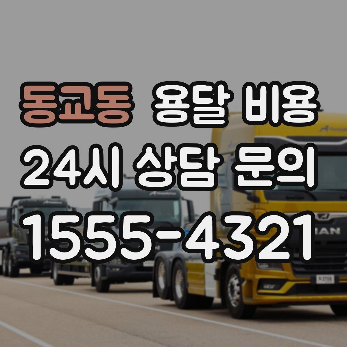 동교동 용달 비용 현실적인 선택 기준 정리