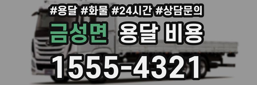 금성면 용달 비용