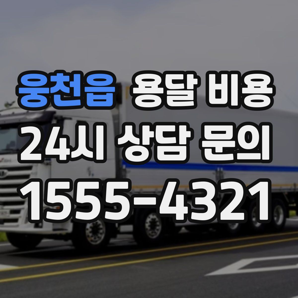 웅천읍 용달 비용