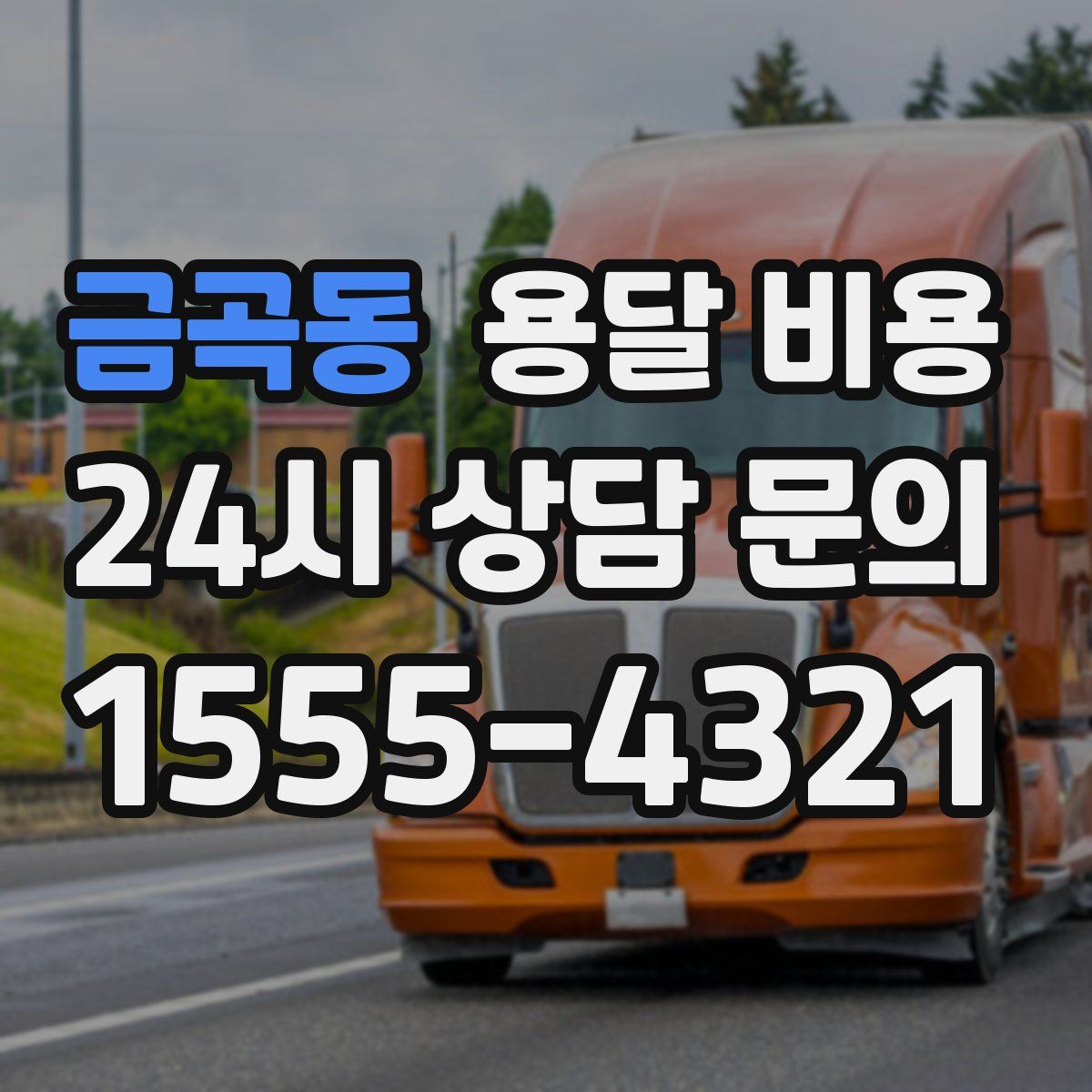 금곡동 용달 비용