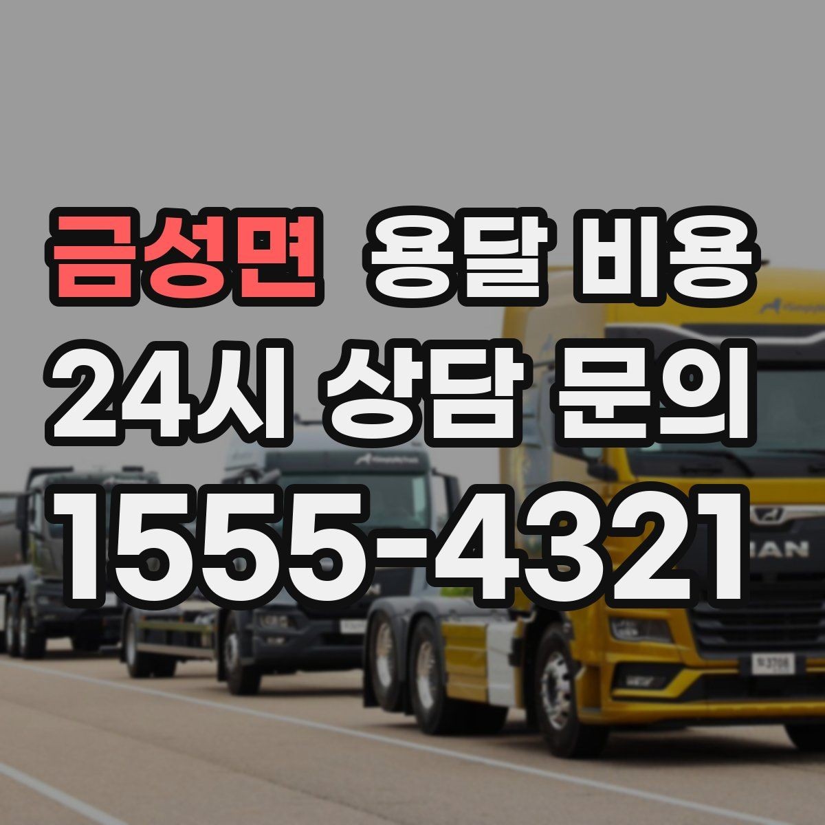 금성면 용달 비용 대형 가구 운반 기준 정리
