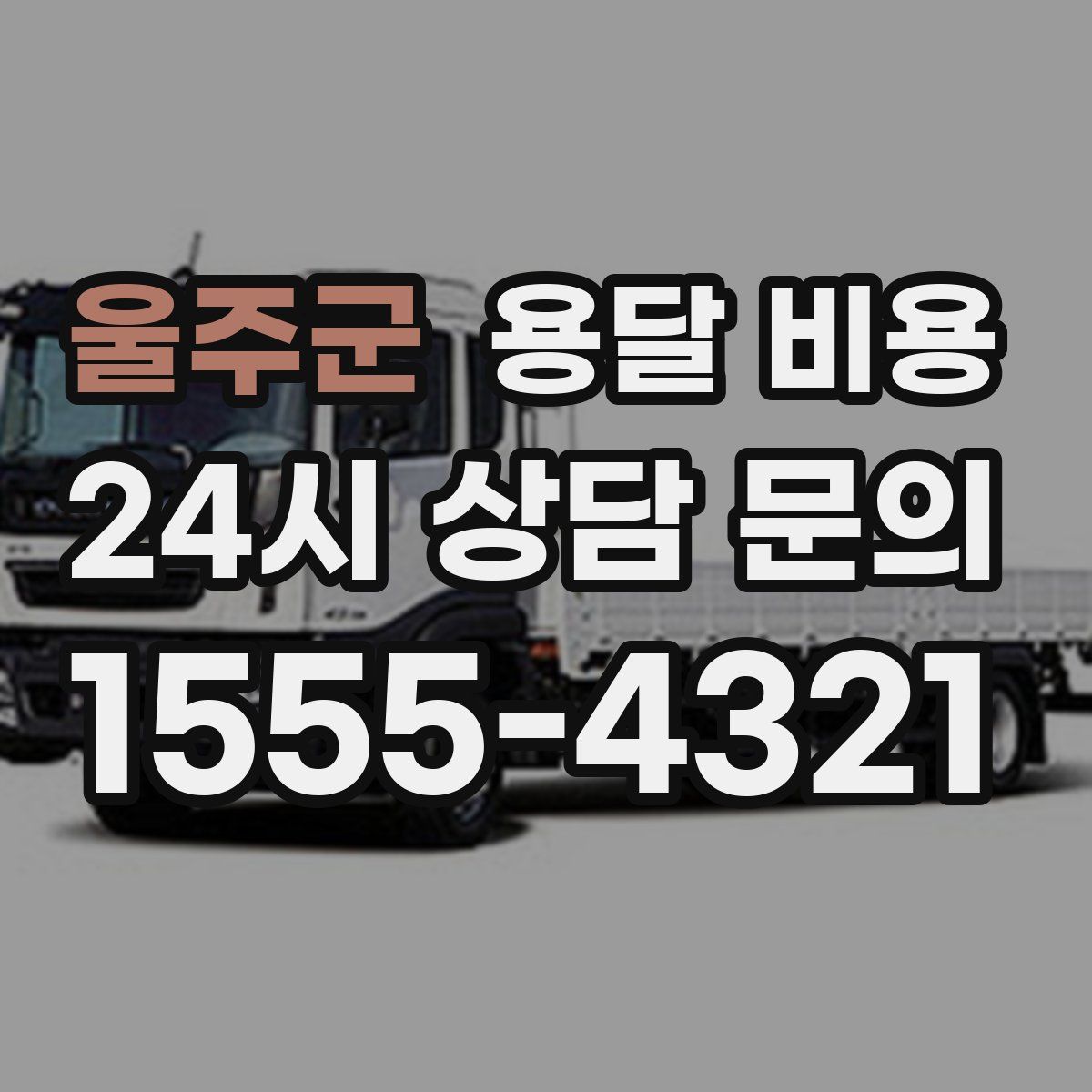 울주군 용달 비용