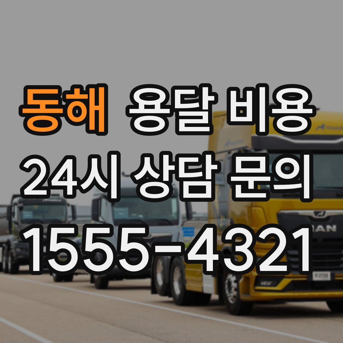 동해 용달 비용