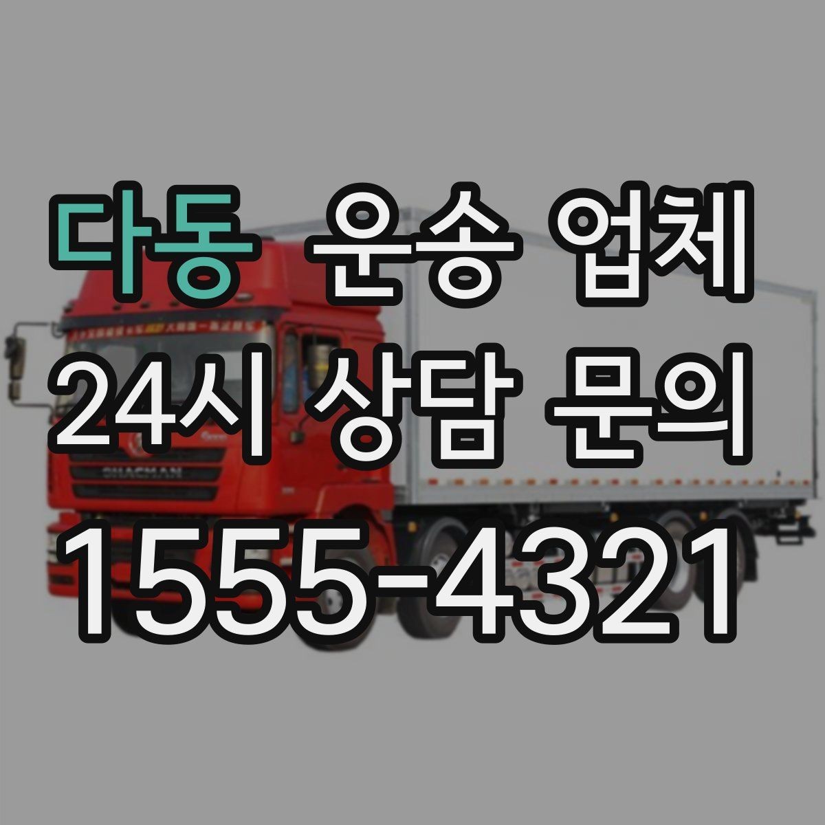 다동 운송 업체 당일 요청 가능 여부 확인