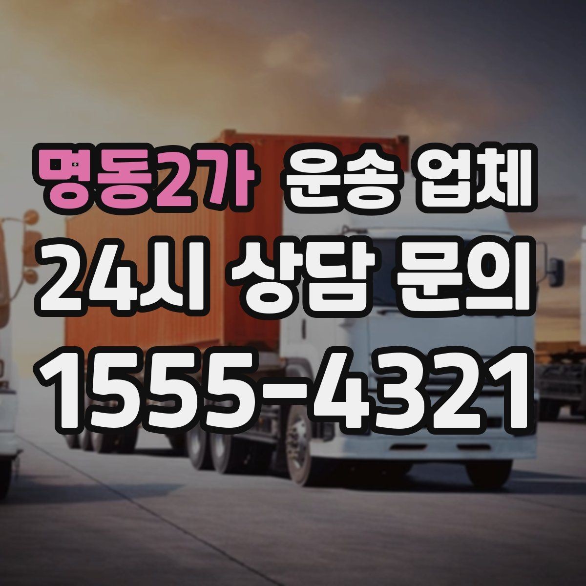 명동2가 운송 업체 처음 이용 시 필수 체크사항