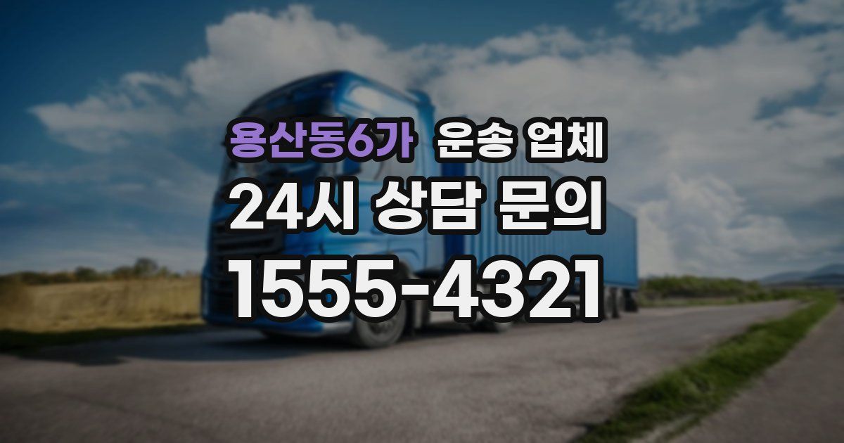 용산동6가 운송 업체