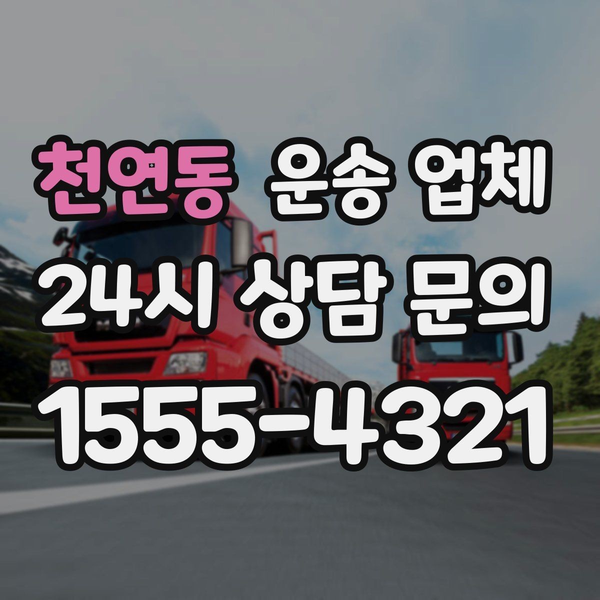 천연동 운송 업체 긴급 운송 서비스 특징