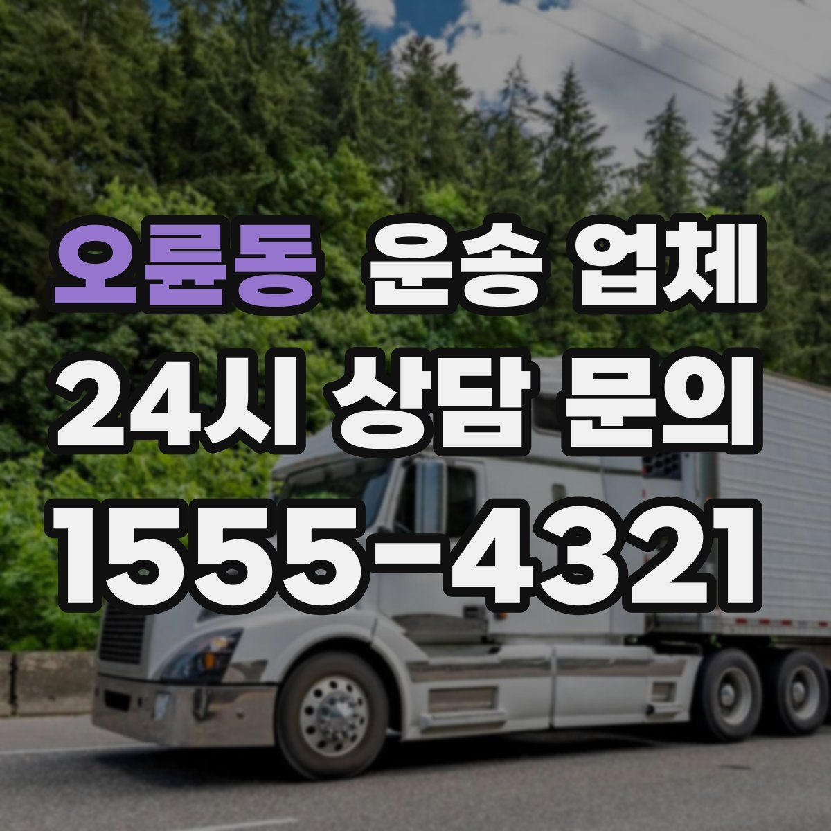 오륜동 운송 업체