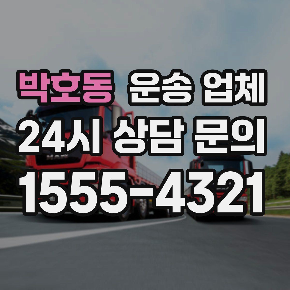 박호동 운송 업체 기업용과 개인용 차이