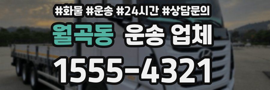 월곡동 운송 업체