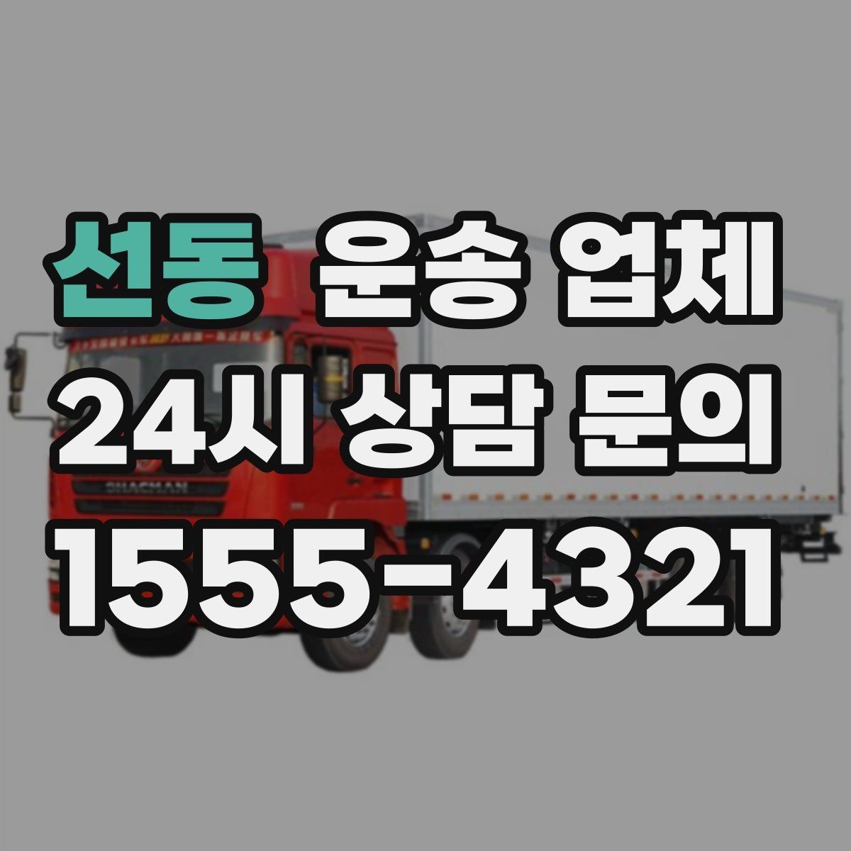 선동 운송 업체 단거리 이용 시 효율적인 선택 방법