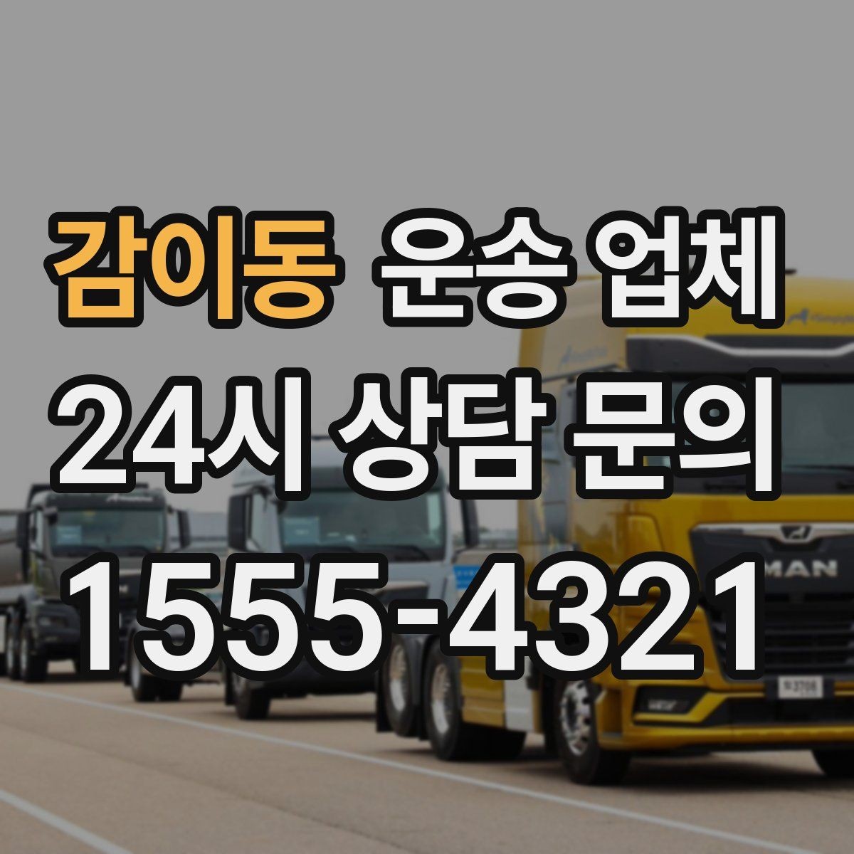 감이동 운송 업체 1톤부터 대형 차량까지 선택 기준