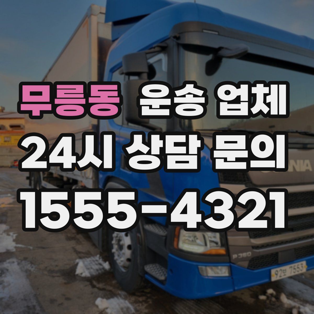 무릉동 운송 업체