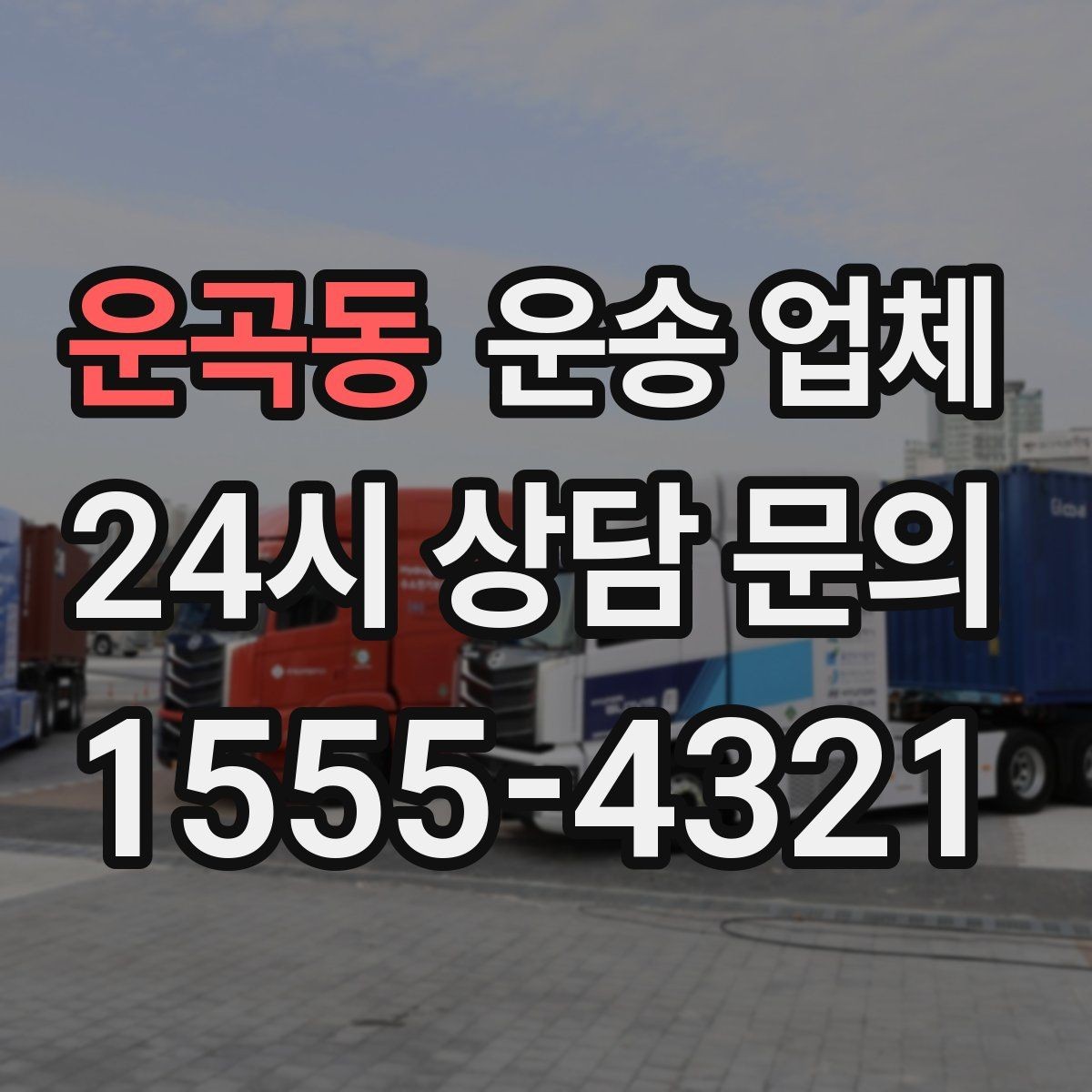 운곡동 운송 업체 가격보다 중요한 선택 기준