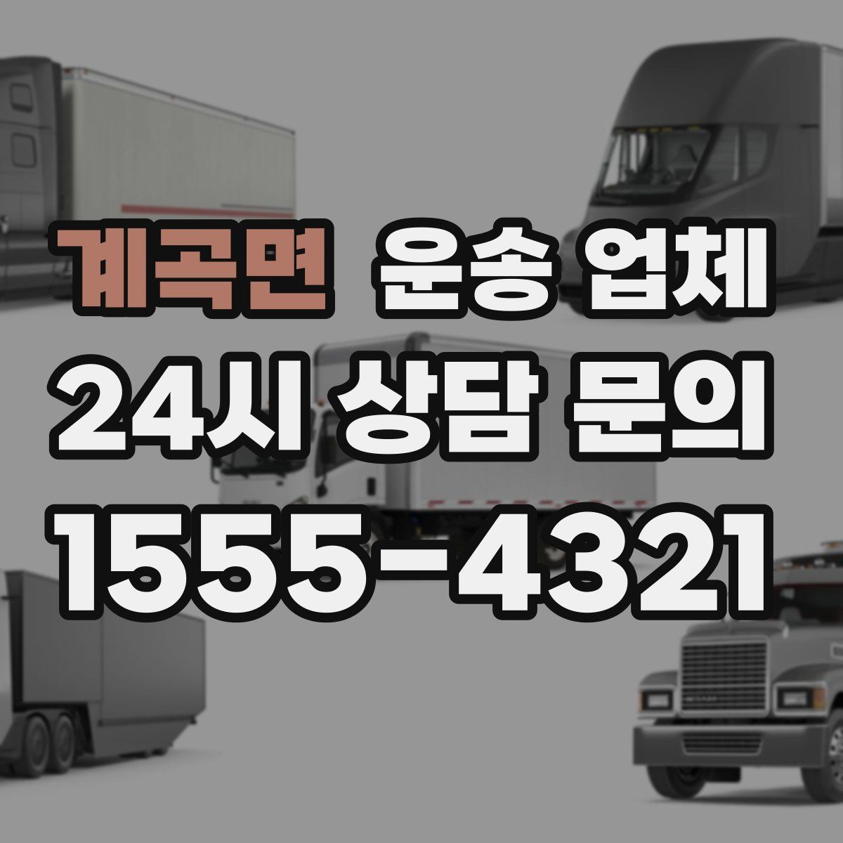 계곡면 운송 업체