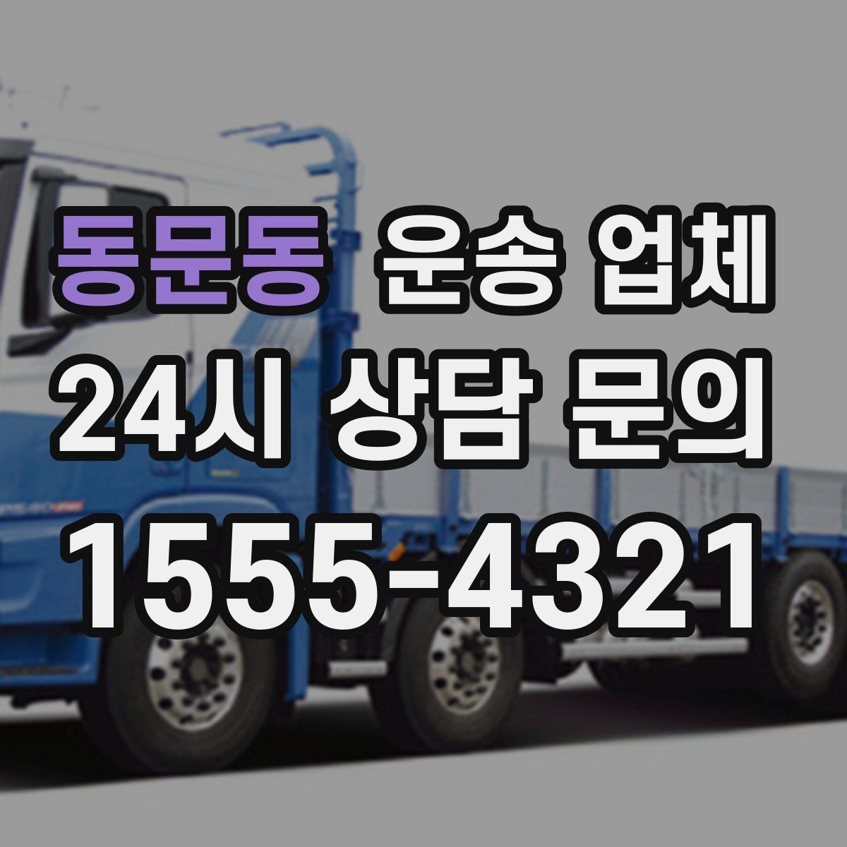 동문동 운송 업체 일정 조율 시 유리한 기준
