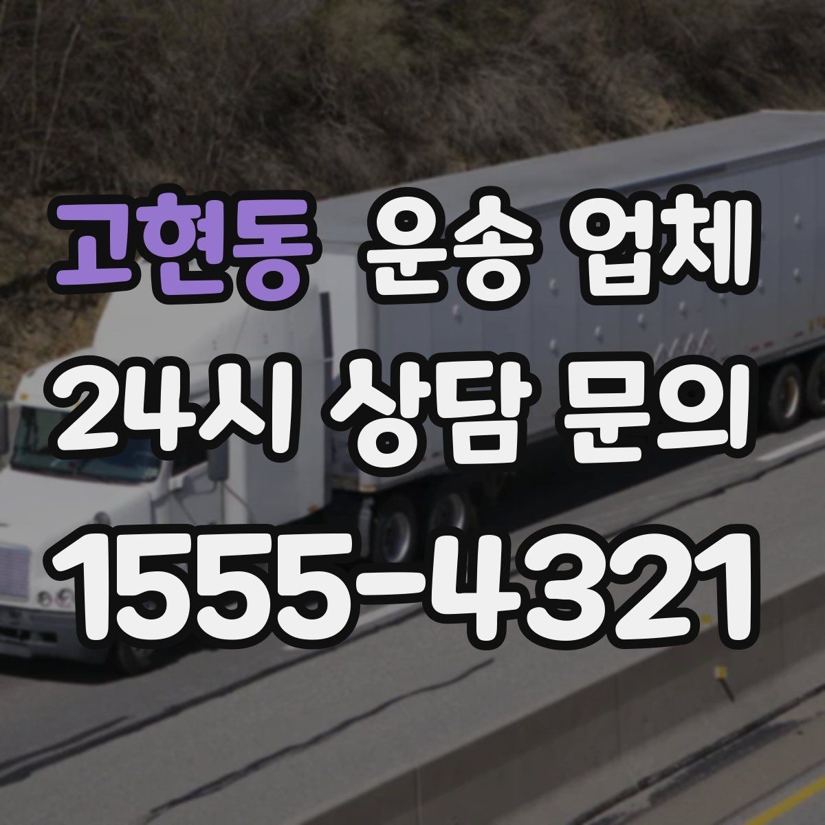 고현동 운송 업체 짐 양에 따른 비용 기준