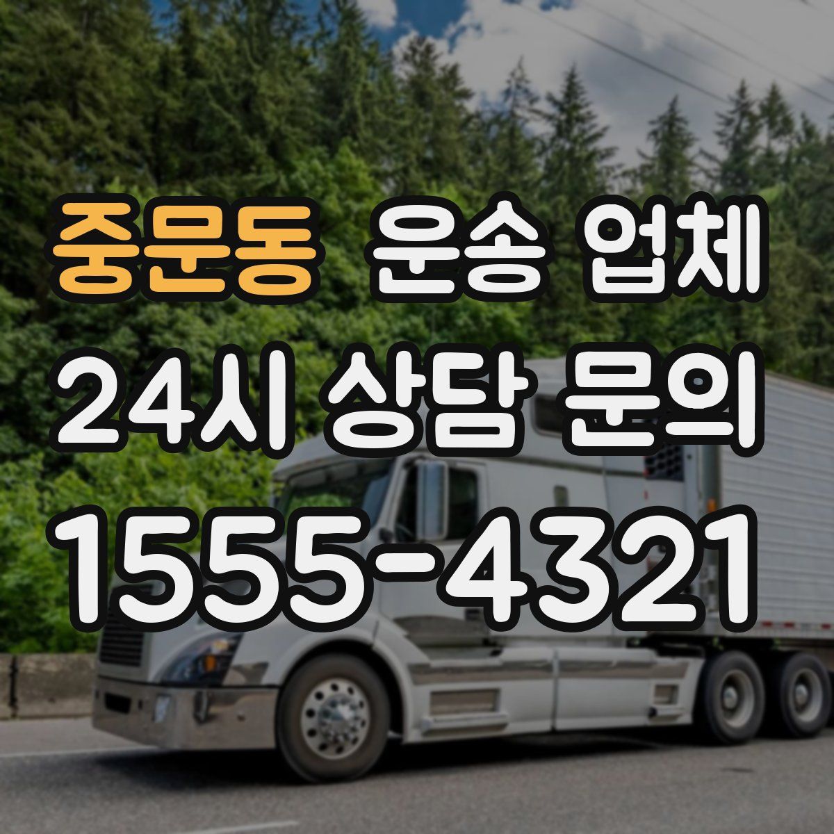 중문동 운송 업체