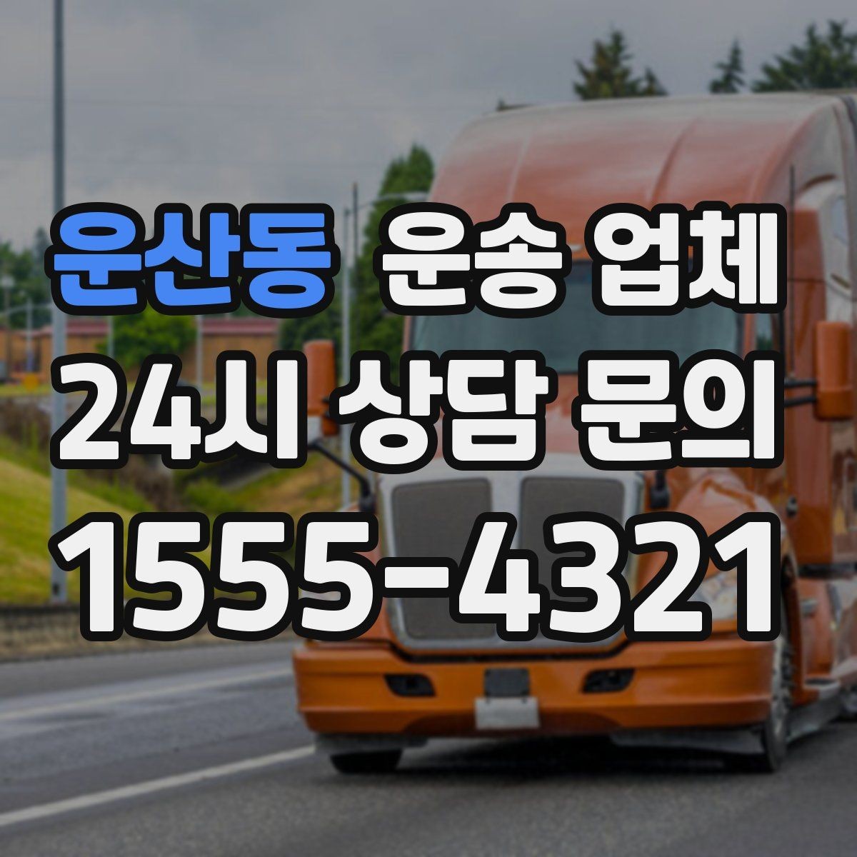 운산동 운송 업체 거리 외에 중요한 요소 정리