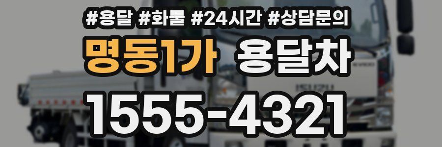 명동1가 용달차