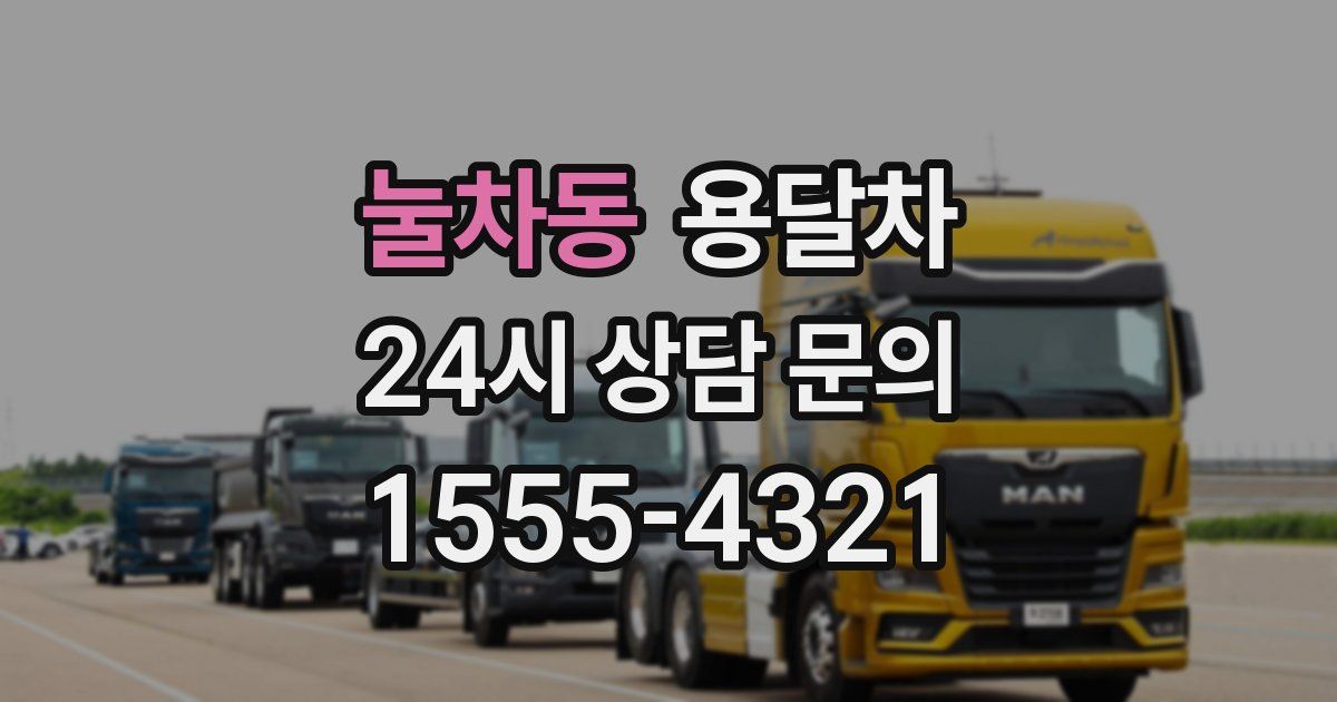 눌차동 용달차