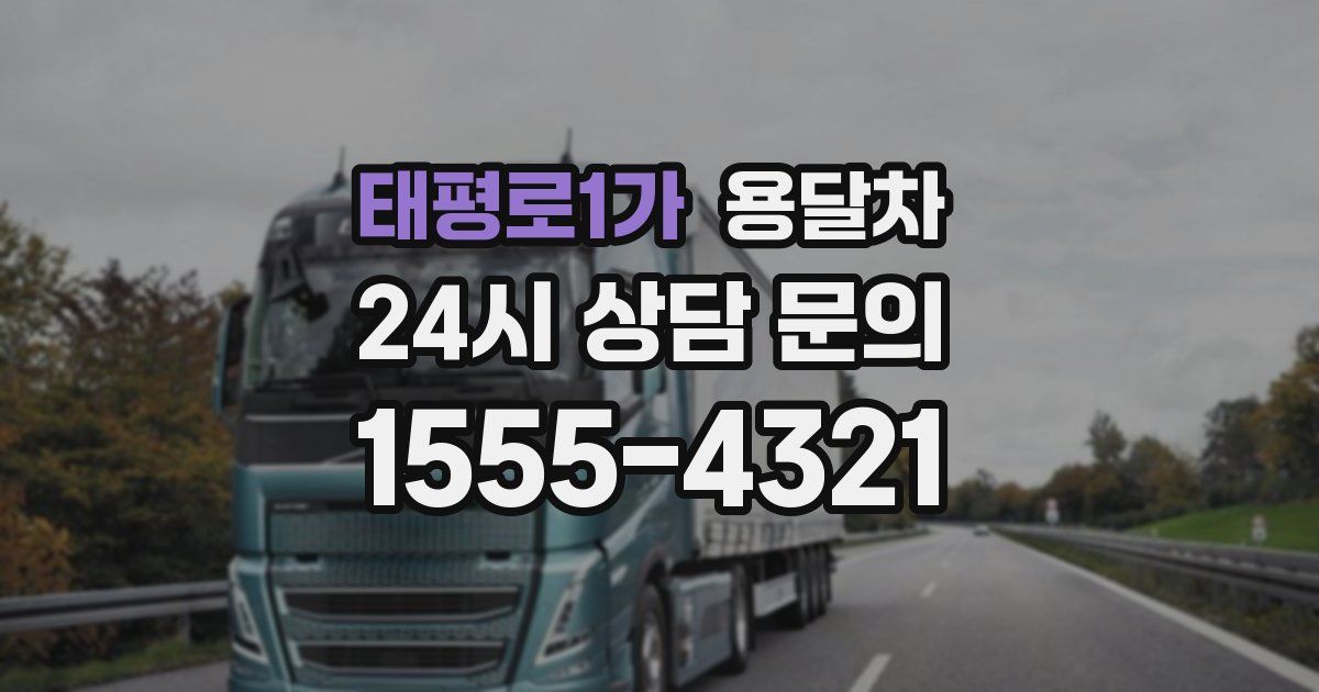 태평로1가 용달차