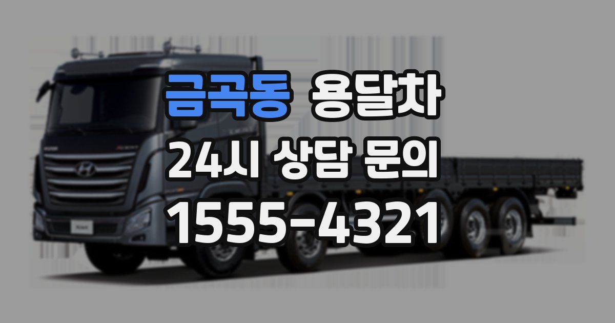 금곡동 용달차
