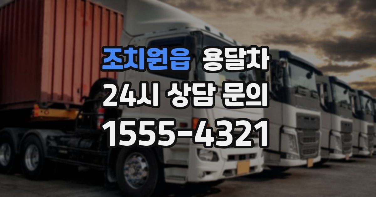 조치원읍 용달차