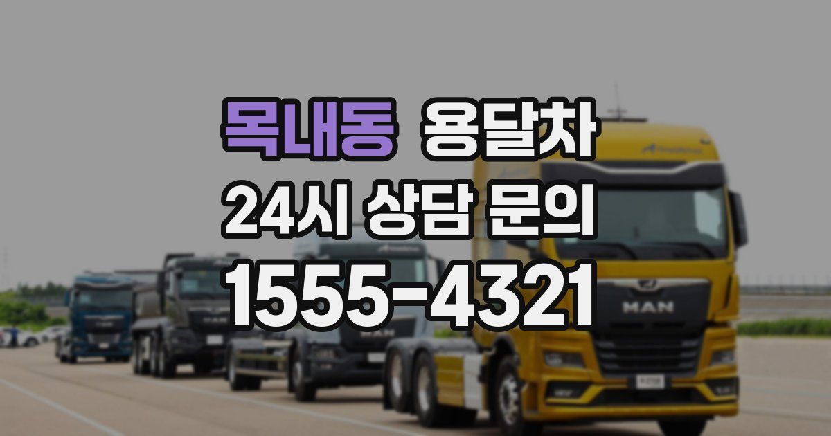 목내동 용달차