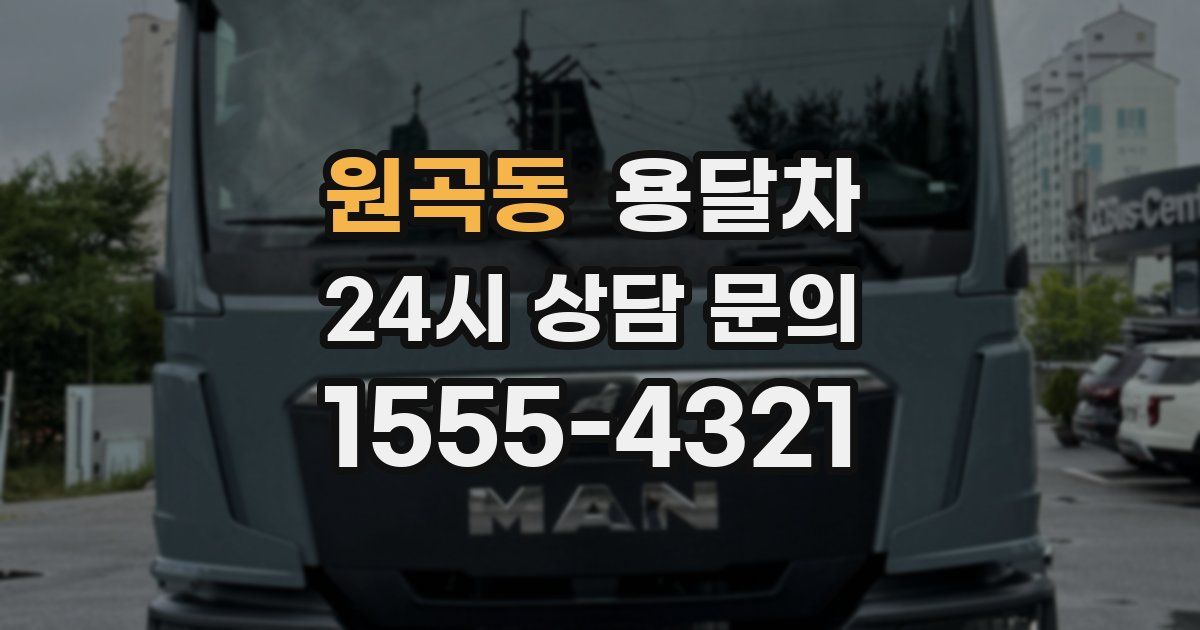 원곡동 용달차
