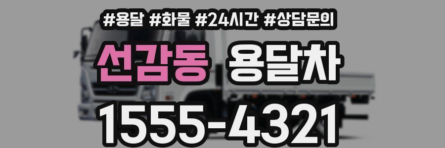 선감동 용달차