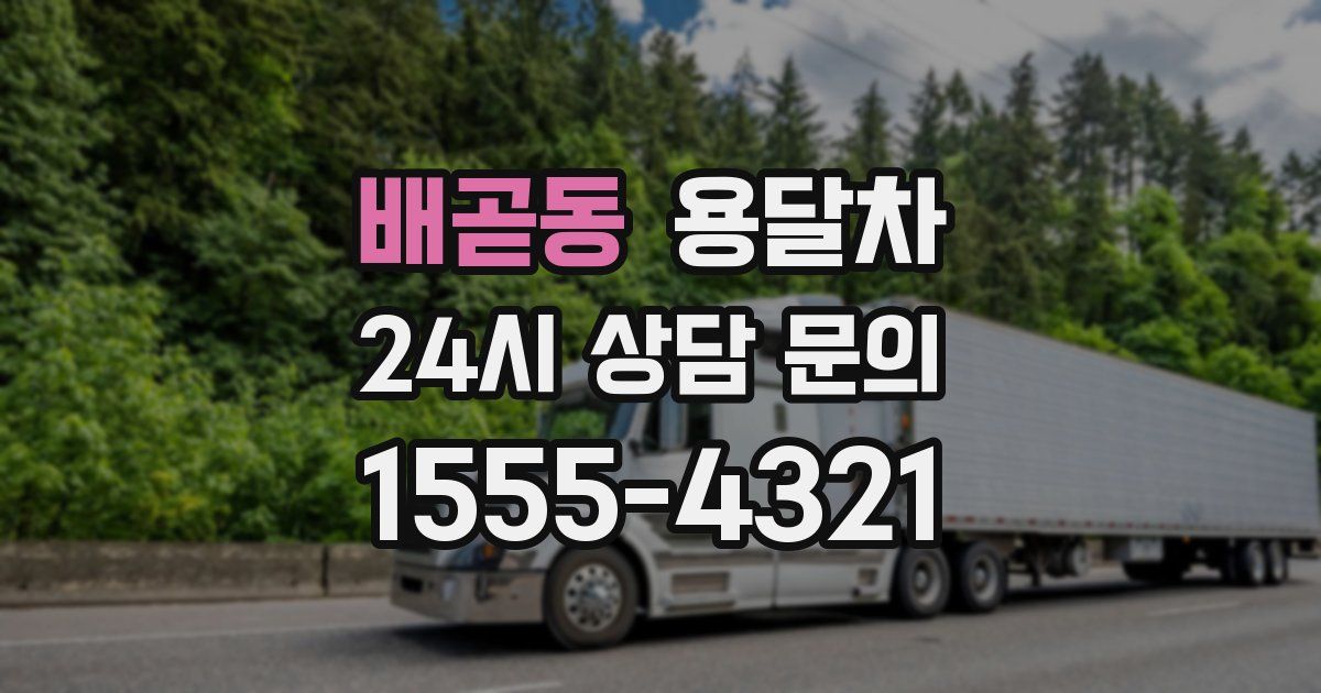 배곧동 용달차