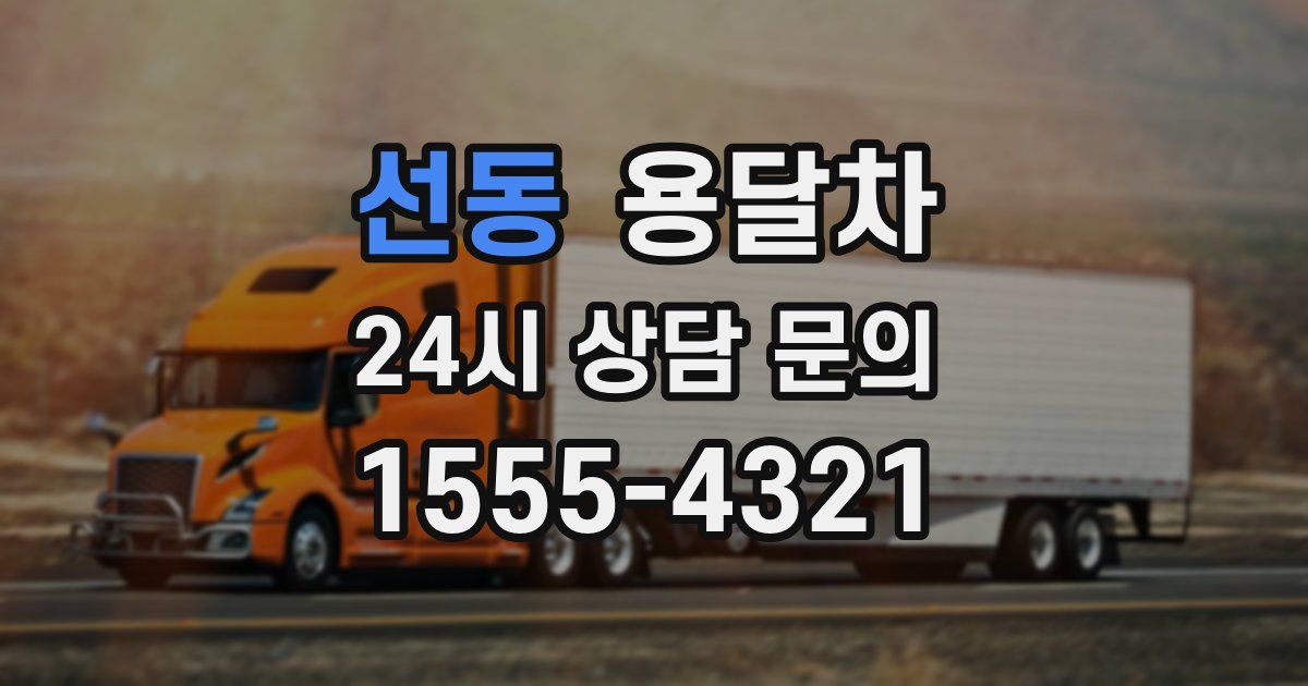 선동 용달차